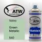 Preview: Volvo, Green Metallic, 540: 400ml Sprühdose, von ATW Autoteile West.